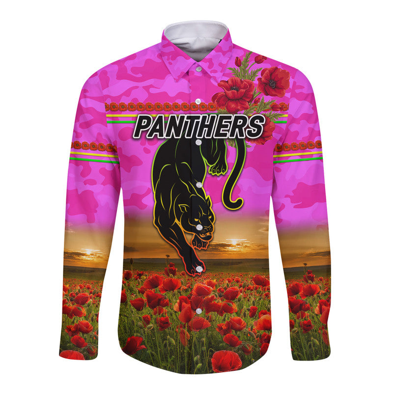 penrith-panthers-anzac-2022-hawaii-long-sleeve-button-shirt-poppy-flowers-vibes-pink
