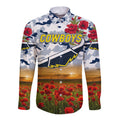 custom-personalised-north-queensland-cowboys-anzac-2022-hawaii-long-sleeve-button-shirt-poppy-flowers-vibes-white