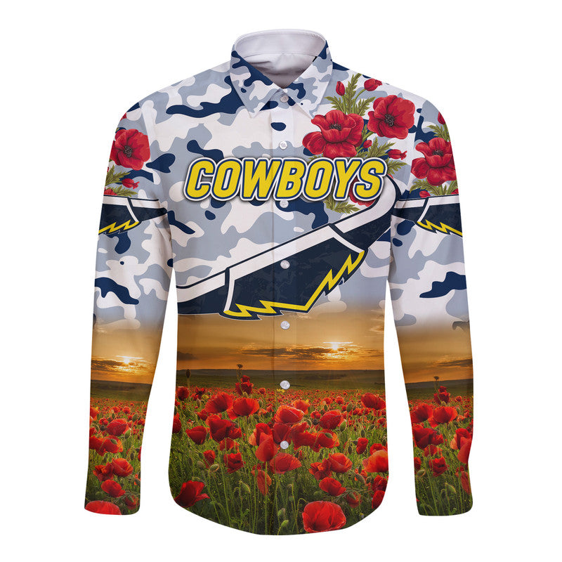 custom-personalised-north-queensland-cowboys-anzac-2022-hawaii-long-sleeve-button-shirt-poppy-flowers-vibes-white