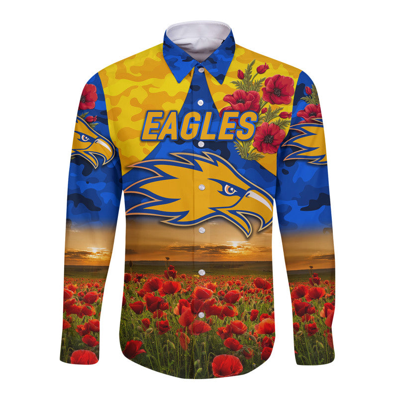 custom-personalised-west-coast-eagles-anzac-hawaii-long-sleeve-button-shirt-poppy-vibes-royal-blue