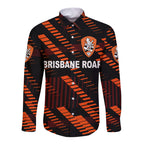 custom-personalised-brisbane-roar-hawaii-long-sleeve-button-shirt-soccer-club-original-style-black