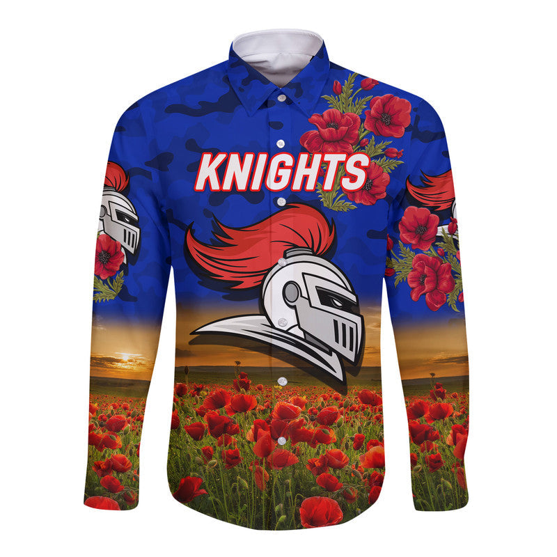 custom-personalised-newcastle-knights-anzac-2022-hawaii-long-sleeve-button-shirt-poppy-flowers-vibes