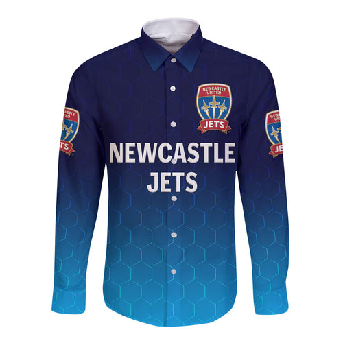 custom-personalised-newcastle-jets-hawaii-long-sleeve-button-shirt-soccer-club-original-style-white