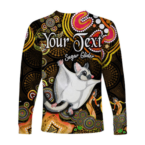 custom-personalised-australian-astrology-long-sleeve-shirt-gemini-sugar-glider-zodiac-aboriginal-vibes-gold