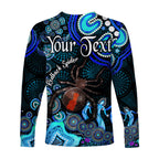 custom-personalised-australian-astrology-long-sleeve-shirt-scorpio-redback-spider-zodiac-aboriginal-vibes-blue