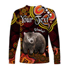 custom-personalised-australian-astrology-long-sleeve-shirt-taurus-wombat-zodiac-aboriginal-vibes-red