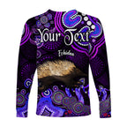 custom-personalised-australian-astrology-long-sleeve-shirt-virgo-echidna-zodiac-aboriginal-vibes-purple