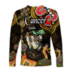 australian-astrology-long-sleeve-shirt-cancer-koala-zodiac-aboriginal-vibes-gold
