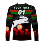 custom-personalised-south-sydney-rabbitohs-anzac-2022-long-sleeve-shirt-simple-style-black