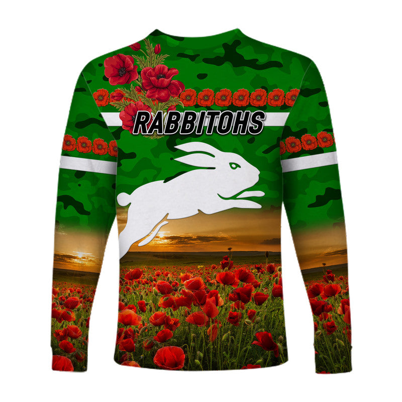 south-sydney-rabbitohs-anzac-2022-long-sleeve-shirt-poppy-flowers-vibes-green