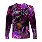 custom-personalised-australian-astrology-long-sleeve-shirt-scorpio-redback-spider-zodiac-aboriginal-vibes-pink