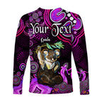 custom-personalised-australian-astrology-long-sleeve-shirt-cancer-koala-zodiac-aboriginal-vibes-pink