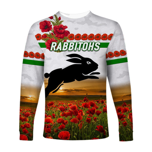 south-sydney-rabbitohs-anzac-2022-long-sleeve-shirt-poppy-flowers-vibes-white