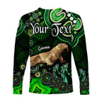 custom-personalised-australian-astrology-long-sleeve-shirt-capricorn-goanna-zodiac-aboriginal-vibes-green