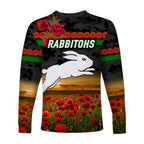 south-sydney-rabbitohs-anzac-2022-long-sleeve-shirt-poppy-flowers-vibes-black