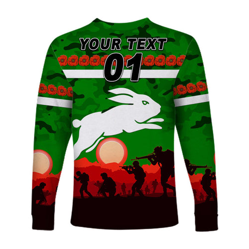 custom-personalised-south-sydney-rabbitohs-anzac-2022-long-sleeve-shirt-simple-style-green