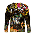 custom-personalised-australian-astrology-long-sleeve-shirt-cancer-koala-zodiac-aboriginal-vibes-gold