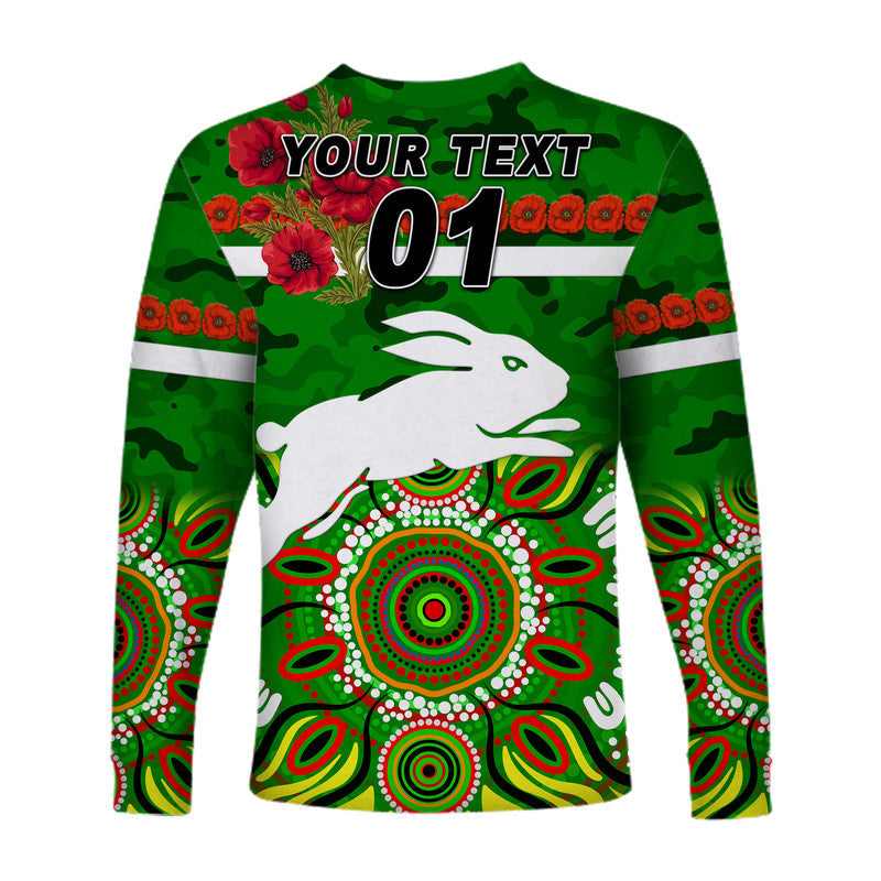 custom-personalised-south-sydney-rabbitohs-anzac-2022-hawaii-long-sleeve-button-shirt-indigenous-vibes-green