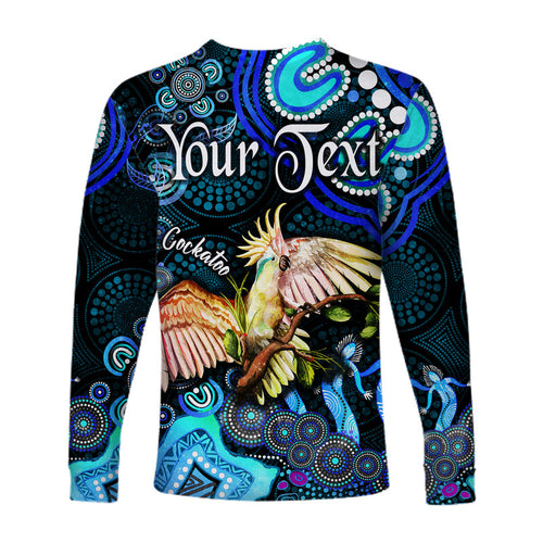 custom-personalised-australian-astrology-long-sleeve-shirt-libra-cockatoo-glider-zodiac-aboriginal-vibes-blue