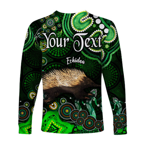 custom-personalised-australian-astrology-long-sleeve-shirt-virgo-echidna-zodiac-aboriginal-vibes-green