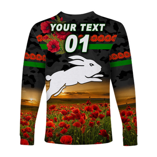 custom-personalised-south-sydney-rabbitohs-anzac-2022-long-sleeve-shirt-poppy-flowers-vibes-black