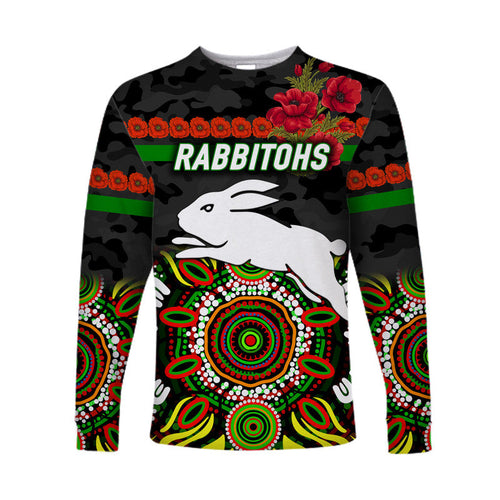south-sydney-rabbitohs-anzac-2022-long-sleeve-shirt-indigenous-vibes-black