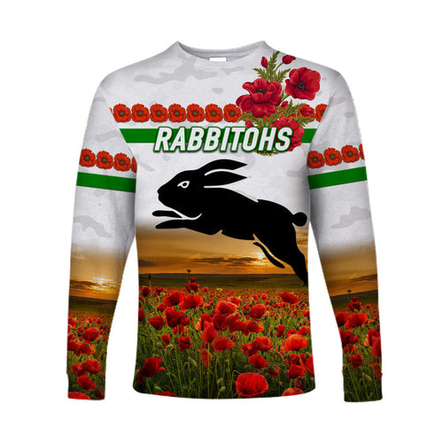 custom-personalised-south-sydney-rabbitohs-anzac-2022-long-sleeve-shirt-poppy-flowers-vibes-white