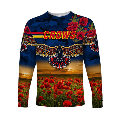 custom-personalised-adelaide-crows-anzac-long-sleeve-shirt-poppy-vibes-navy-blue