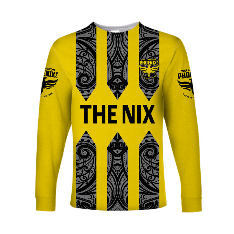 custom-personalised-wellington-phoenix-the-nix-maori-long-sleeve-shirt-soccer-club-original-style-yellow