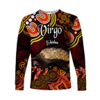 custom-personalised-australian-astrology-long-sleeve-shirt-virgo-echidna-zodiac-aboriginal-vibes-red
