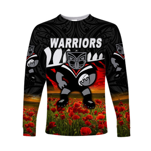 custom-personalised-new-zealand-warriors-anzac-2022-long-sleeve-shirt-maori-poppy-flowers-vibes