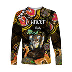 australian-astrology-long-sleeve-shirt-cancer-koala-zodiac-aboriginal-vibes-gold