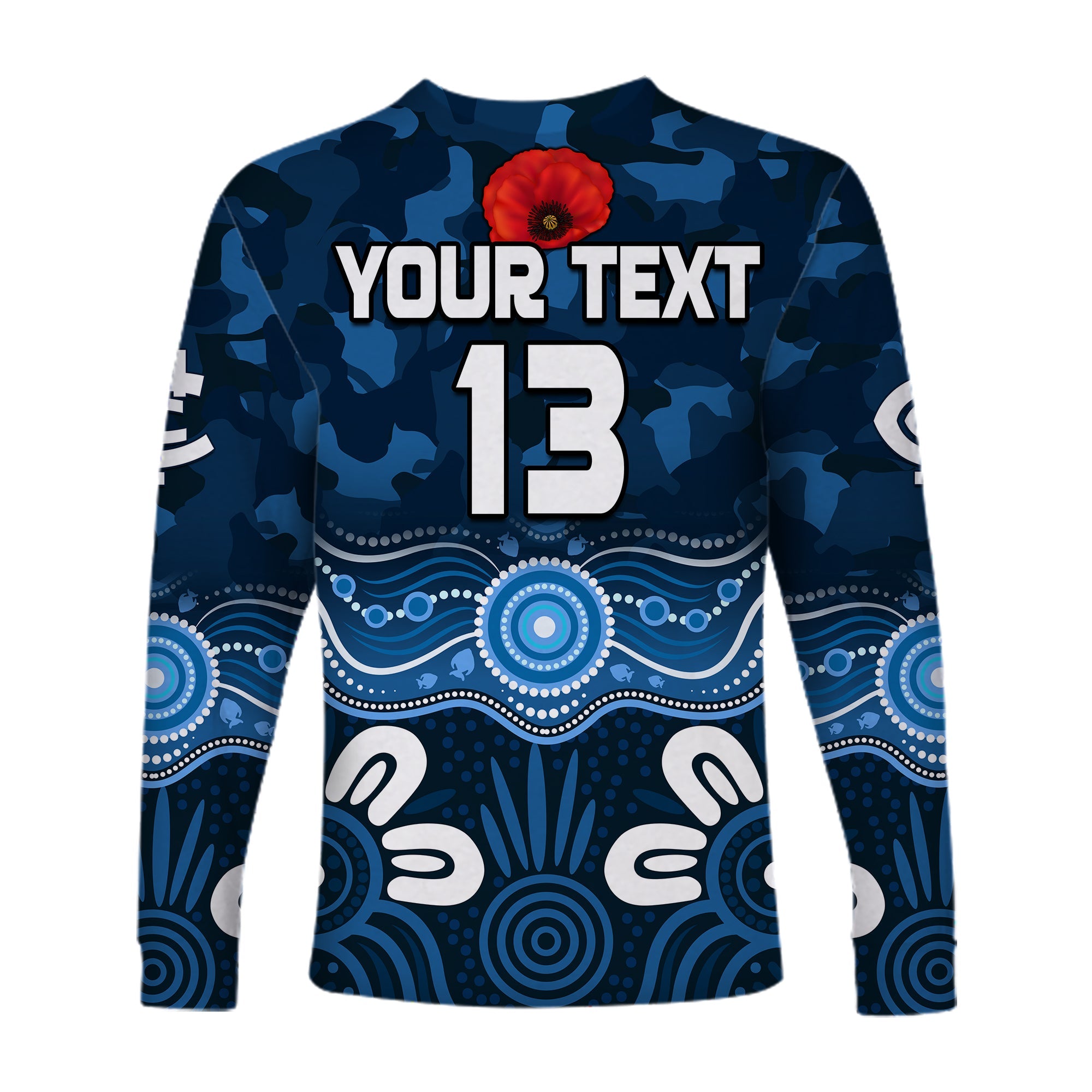 custom-text-and-number-blues-anzac-2022-long-sleeve-shirt-carlton-football-aboriginal-poppy