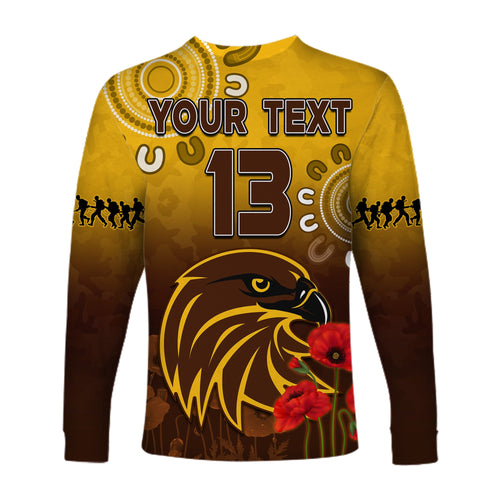 custom-text-and-number-hawks-anzac-2022-long-sleeve-shirt-hawthorn-football-aboriginal-poppy