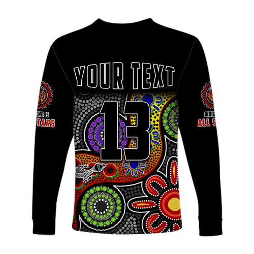 custom-text-and-number-all-stars-christmas-long-sleeve-shirt-indigenous-dreamtime