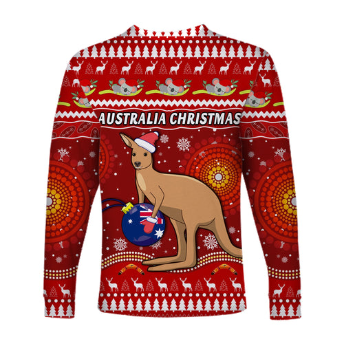 australia-christmas-long-sleeve-shirt-aboriginal-kangaroo