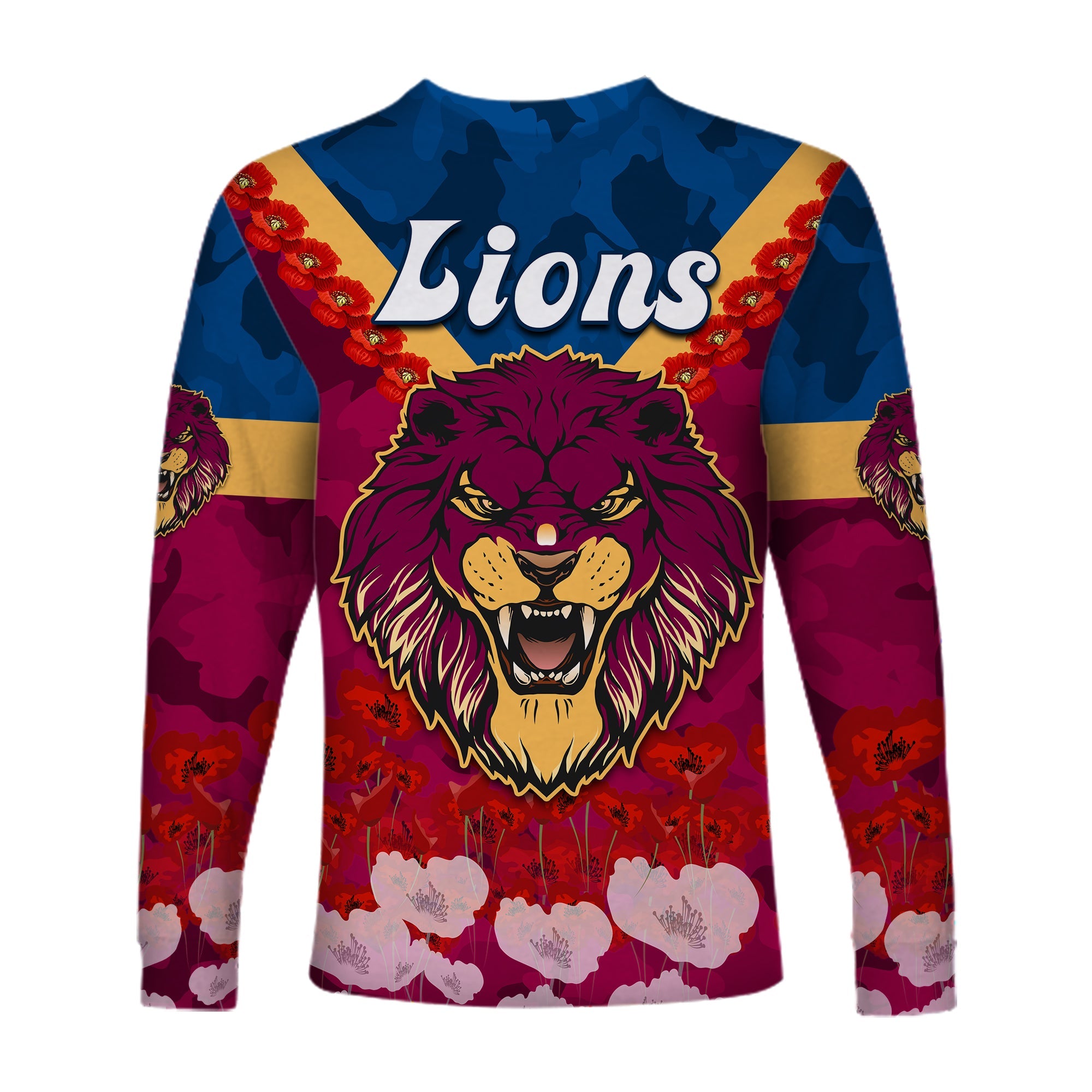 lions-anzac-2022-long-sleeve-shirt-brisbane-brissie-poppy-flowers