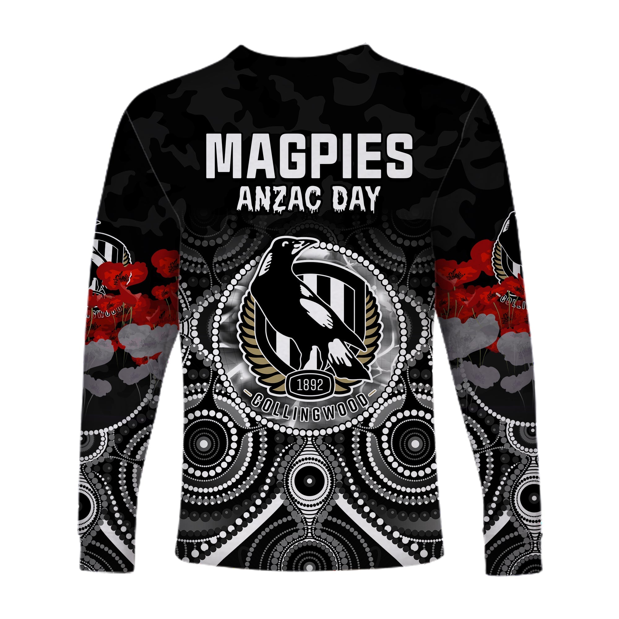 magpies-anzac-2022-long-sleeve-shirt-collingwood-football-aboriginal-poppy-flowers