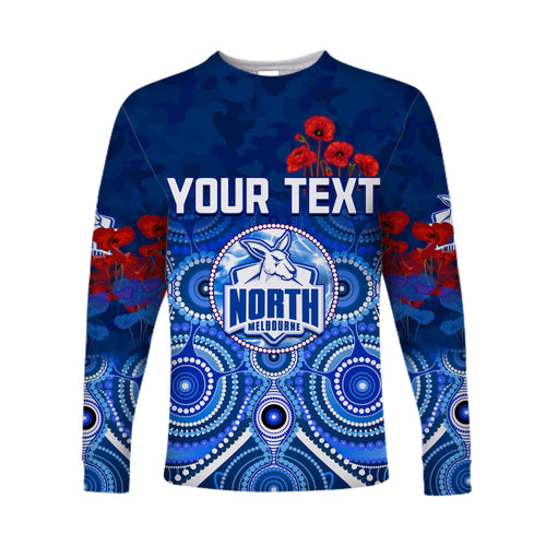 custom-personalised-kangaroos-anzac-2022-long-sleeve-shirt-north-melbourne-football-aboriginal-poppy-flowers