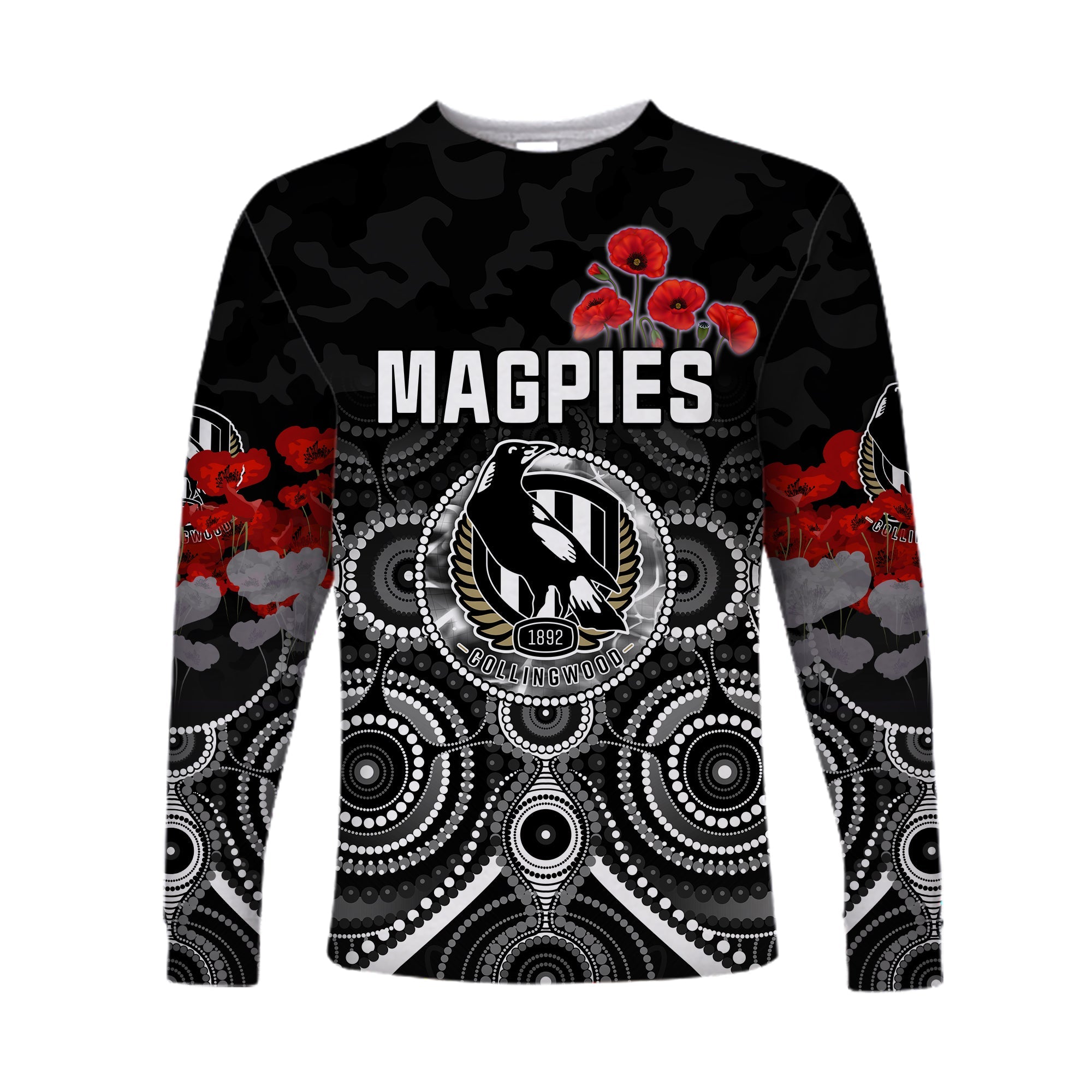 magpies-anzac-2022-long-sleeve-shirt-collingwood-football-aboriginal-poppy-flowers