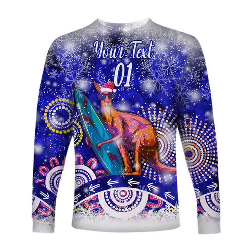 custom-personalised-australian-kangaroo-christmas-long-sleeve-shirt-original-style-blue