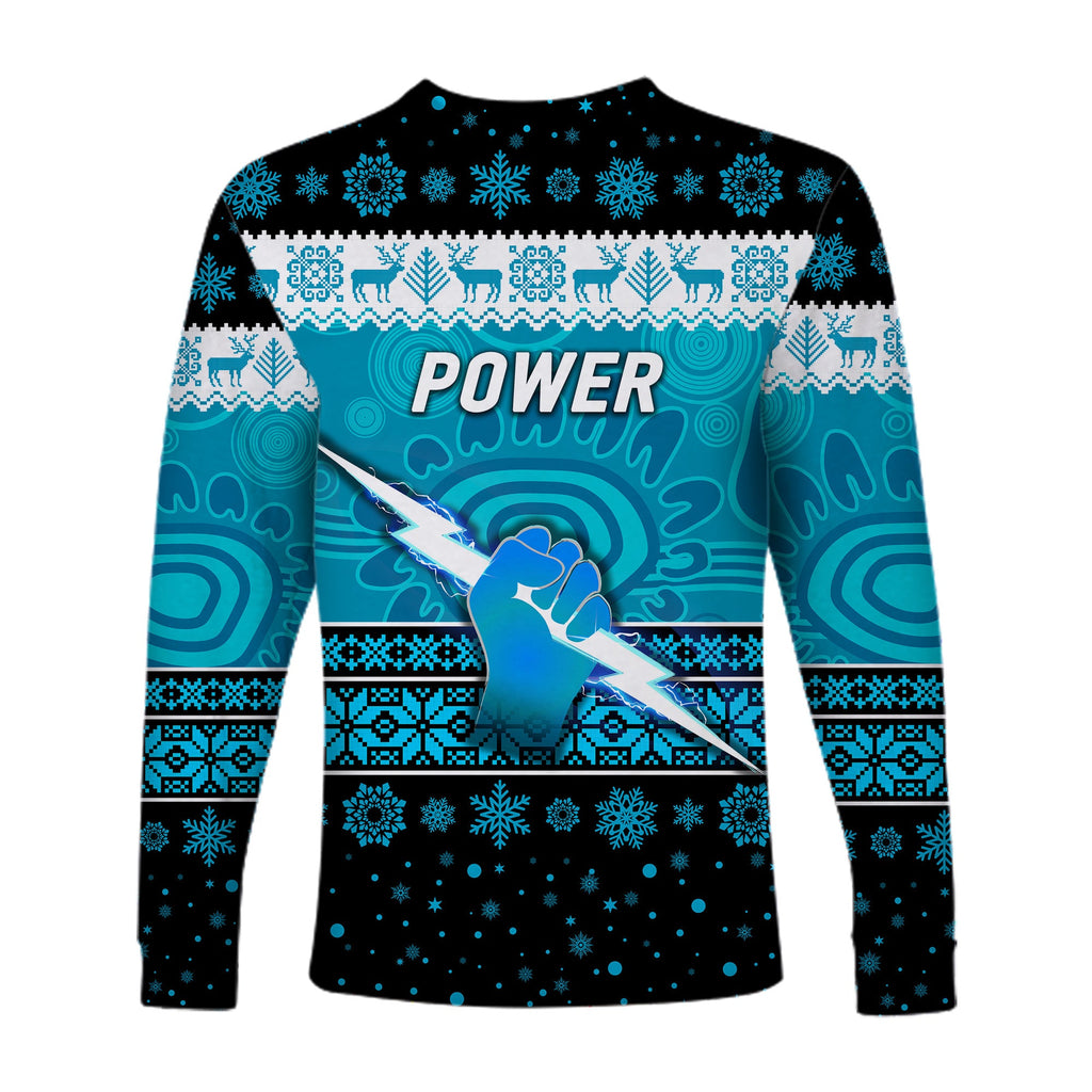 port-adelaide-power-long-sleeve-shirts-christmas-simple-style