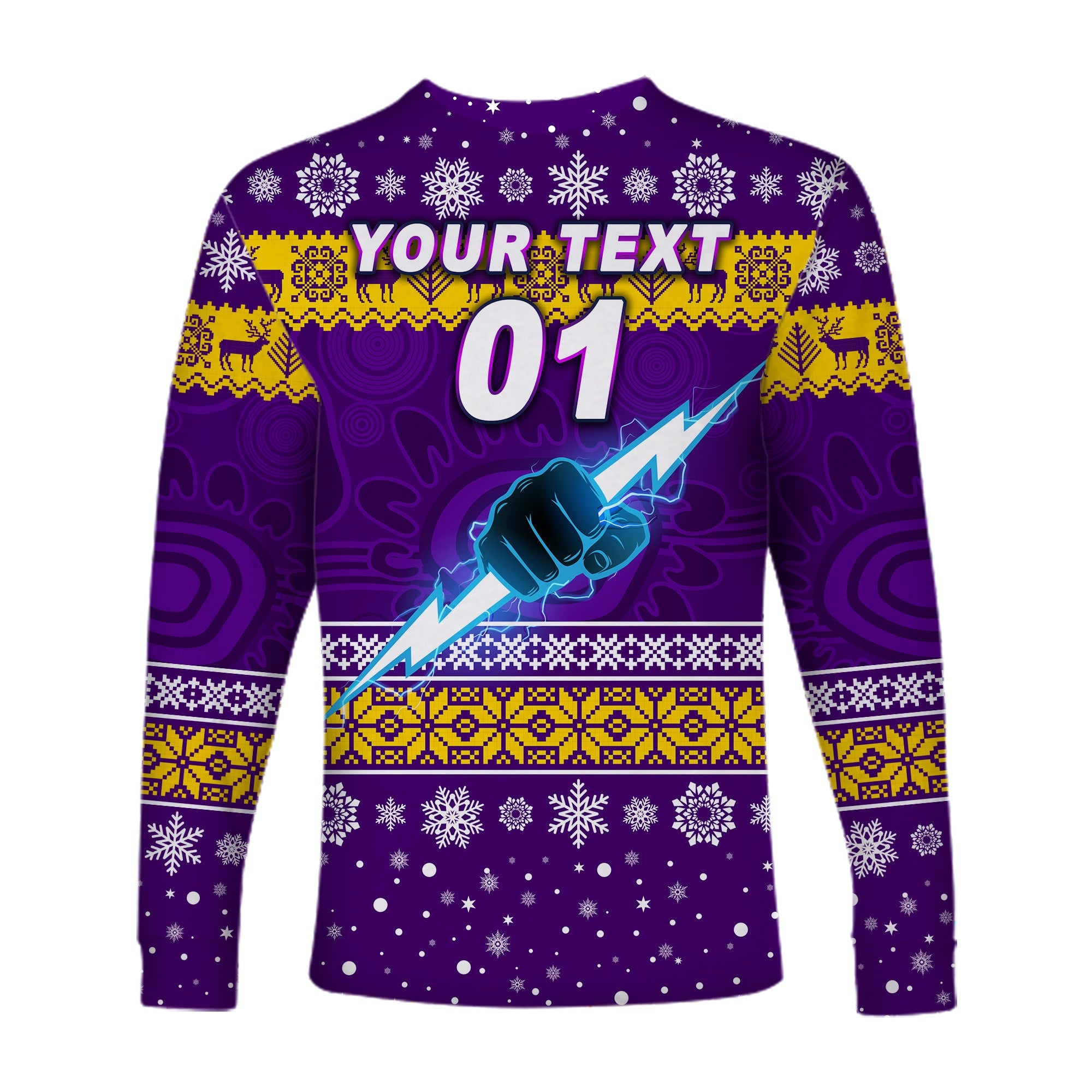custom-personalised-melbourne-storm-long-sleeve-shirts-christmas-simple-style-purple