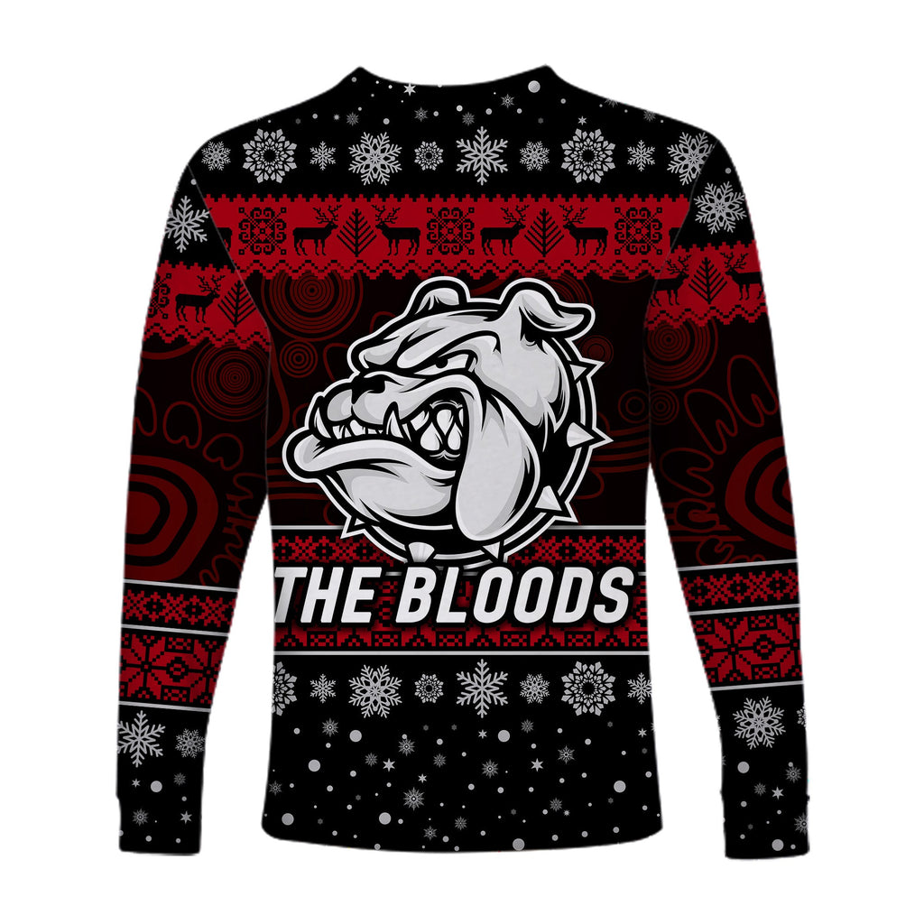 west-football-club-alice-springs-long-sleeve-shirt-christmas-the-bloods-simple-style-black