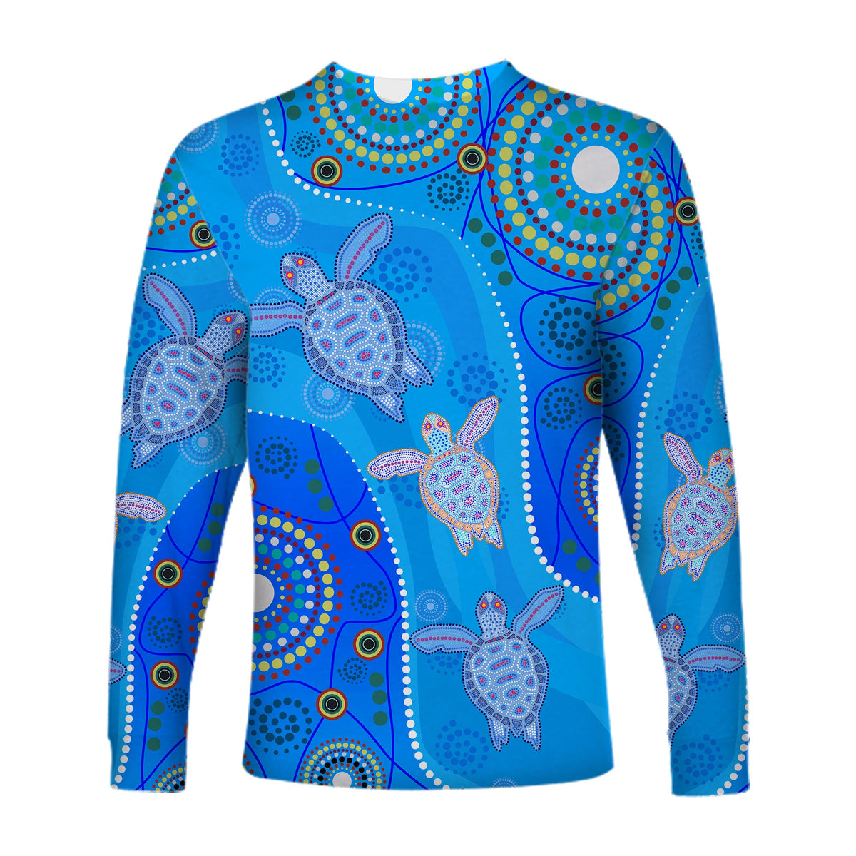 aboriginal-art-turtle-long-sleeve-shirt-indigenous-simple-vibes