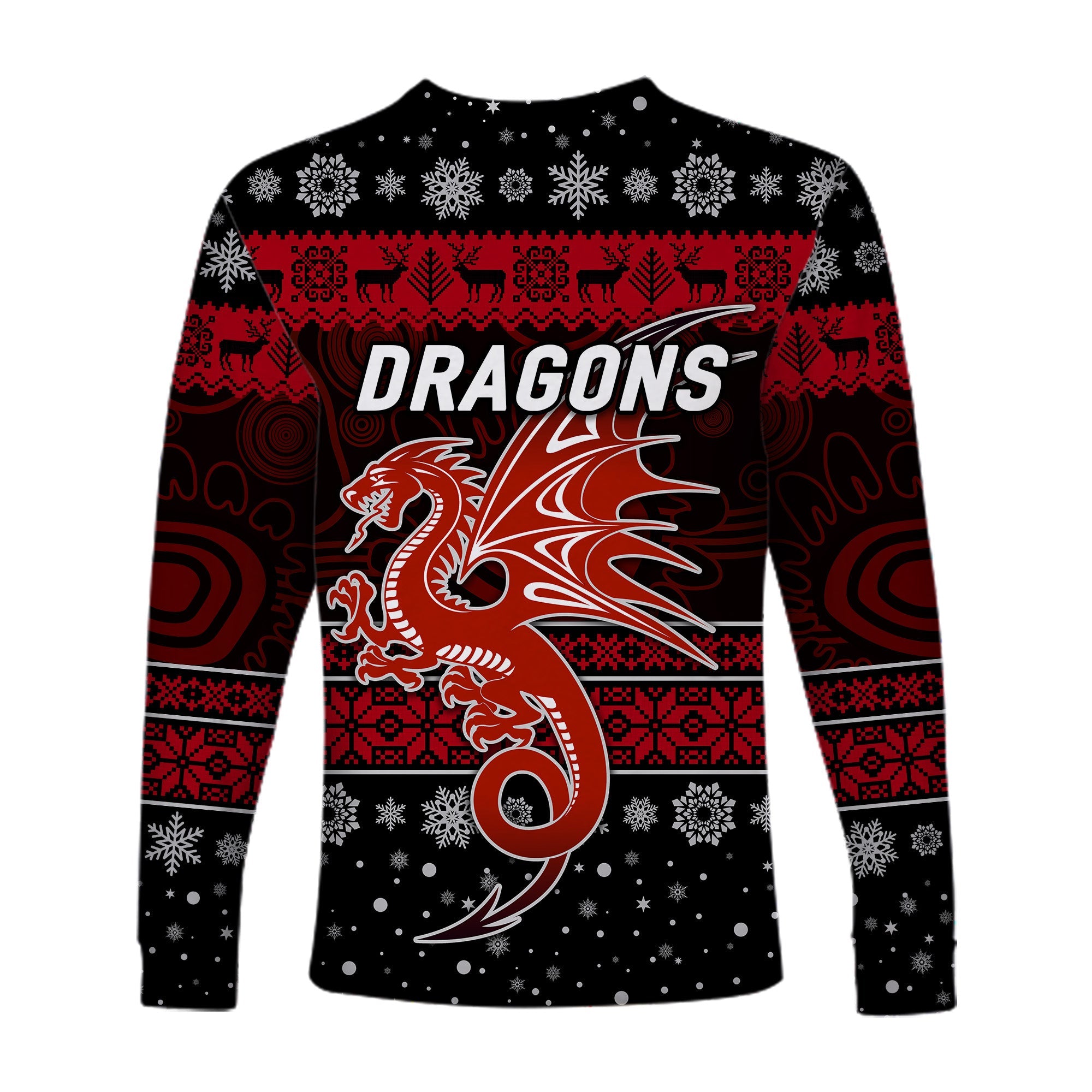 st-george-illawarra-dragons-long-sleeve-shirts-christmas-simple-style-black