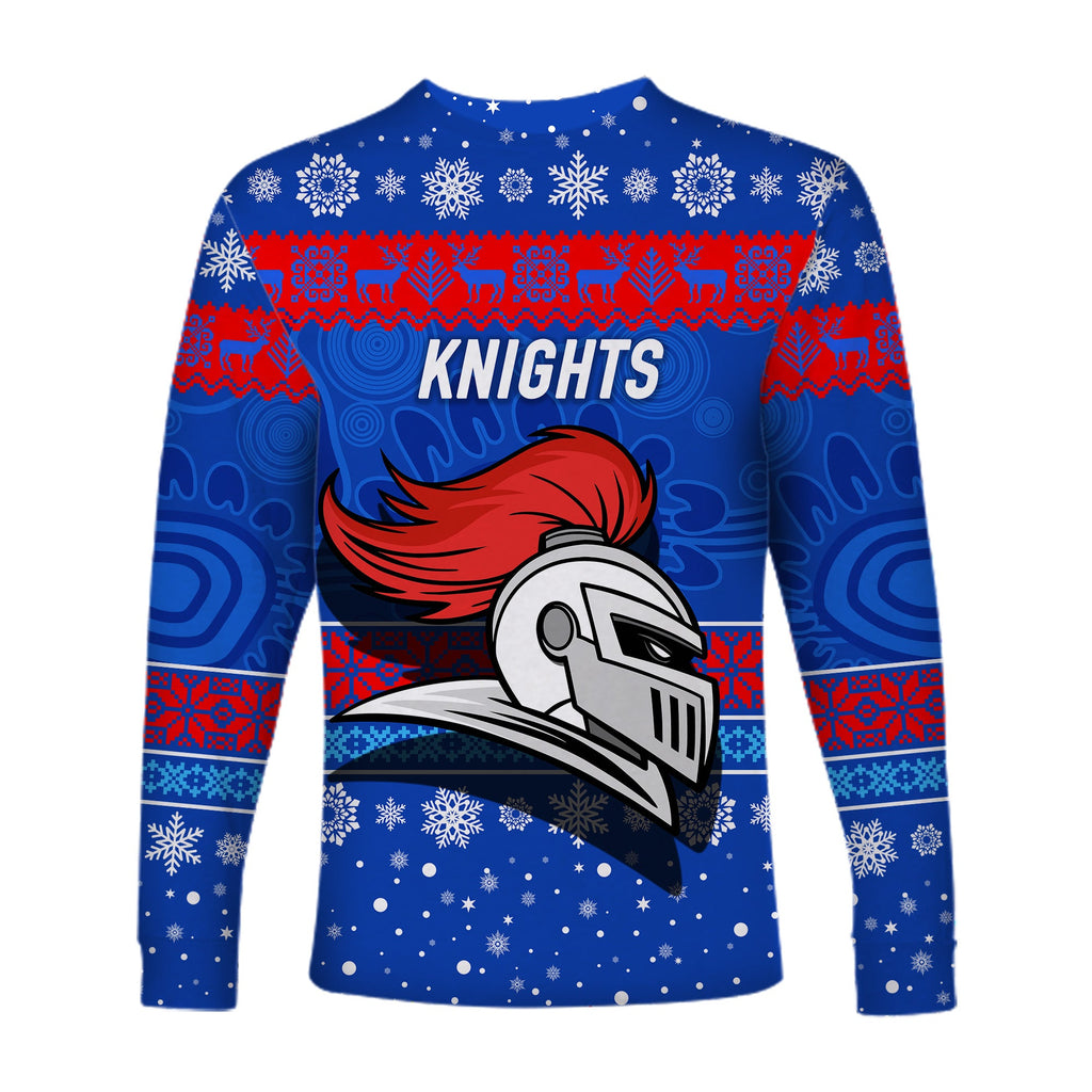 newcastle-knights-long-sleeve-shirts-christmas-simple-style