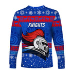 newcastle-knights-long-sleeve-shirts-christmas-simple-style