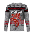 st-george-illawarra-dragons-long-sleeve-shirts-christmas-simple-style-grey