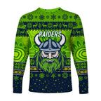 canberra-raiders-long-sleeve-shirts-christmas-simple-style-navy-green